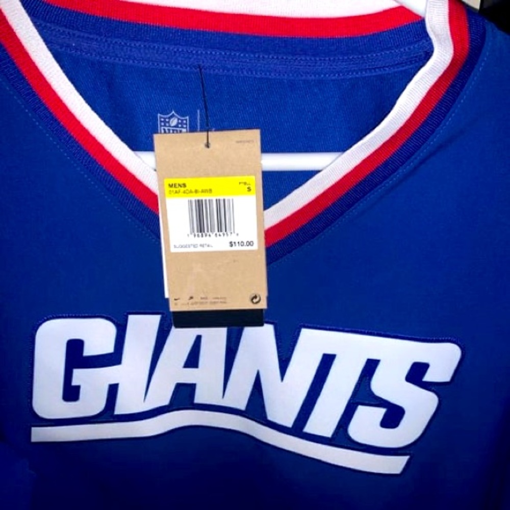 NY Giants NEW Nike Pullover Large Rain/Snow Repellent,loose fit GameDay layering